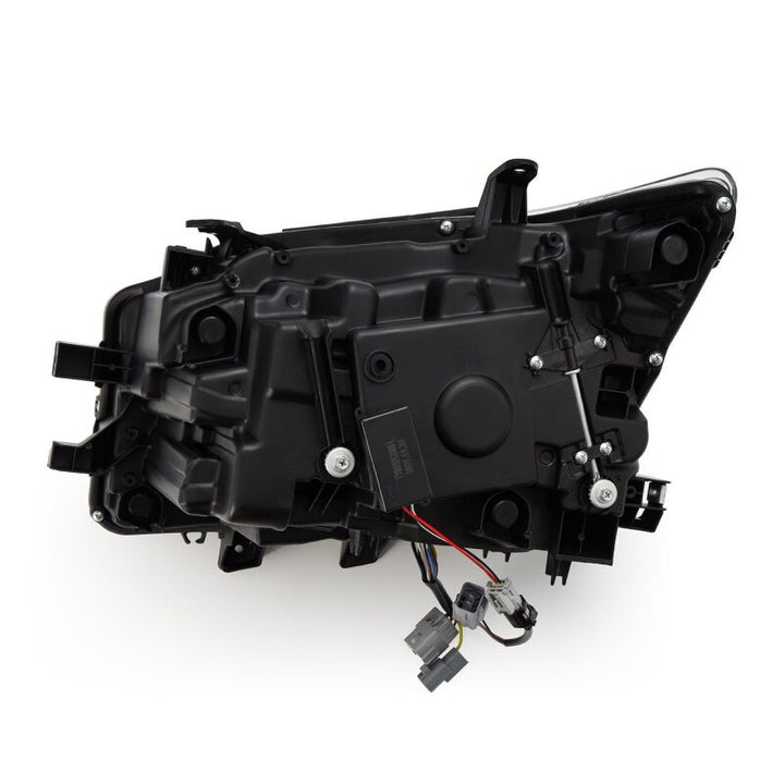 AlphaRex 14-19 Lexus GX460 (Non-AFS) NOVA LED Proj Headlights Alpha Black w/Activ Light/Seq Signal - Bull Strap