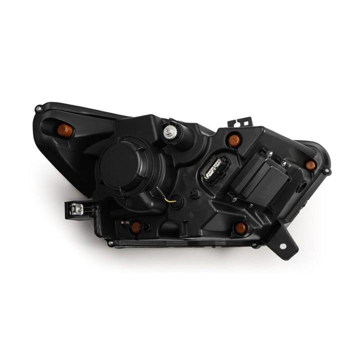 AlphaRex 15-17 Ford Mustang NOVA LED Proj HL Alpha-Black w/Activ Light/Seq. Signal + Switchback DRL - Bull Strap