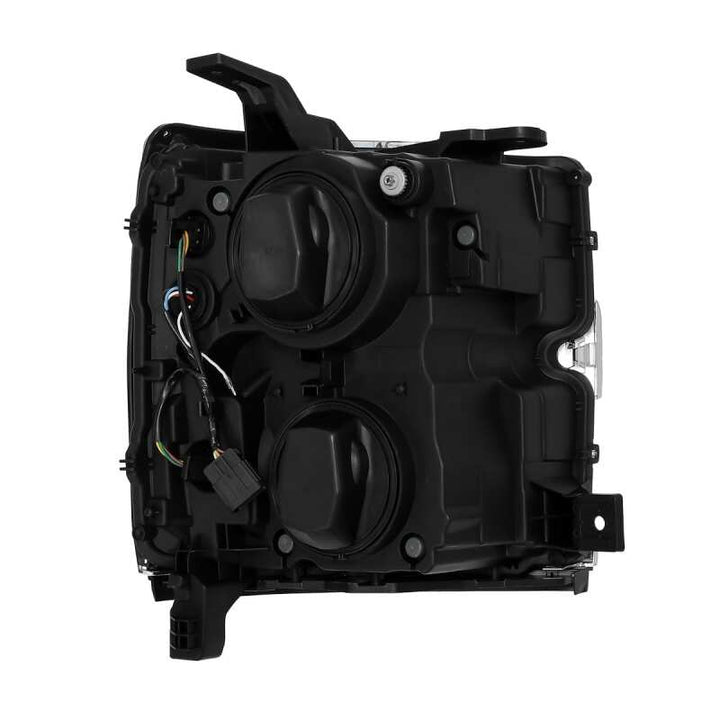 AlphaRex 15-18 Chevy 2500HD NOVA LED Proj Headlights Plank Style Chrome w/Activ Light/Seq Signal/DRL - Bull Strap