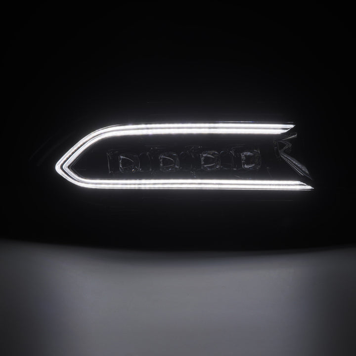 AlphaRex 15-23 Dodge Charger NOVA-Series LED Proj Headlights Blk w/Activtn Light & Seq.Sig / SB DRL - Bull Strap