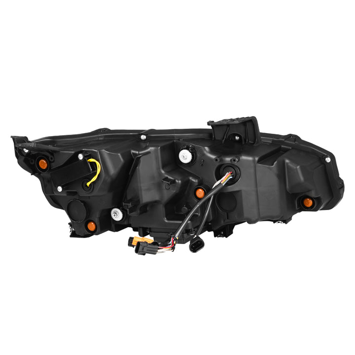 AlphaRex 16-21 Honda Civic NOVA-Series LED Proj Headlights Alpha-Black w/Actv Lgt & Seq.Sig / SB DRL - Bull Strap