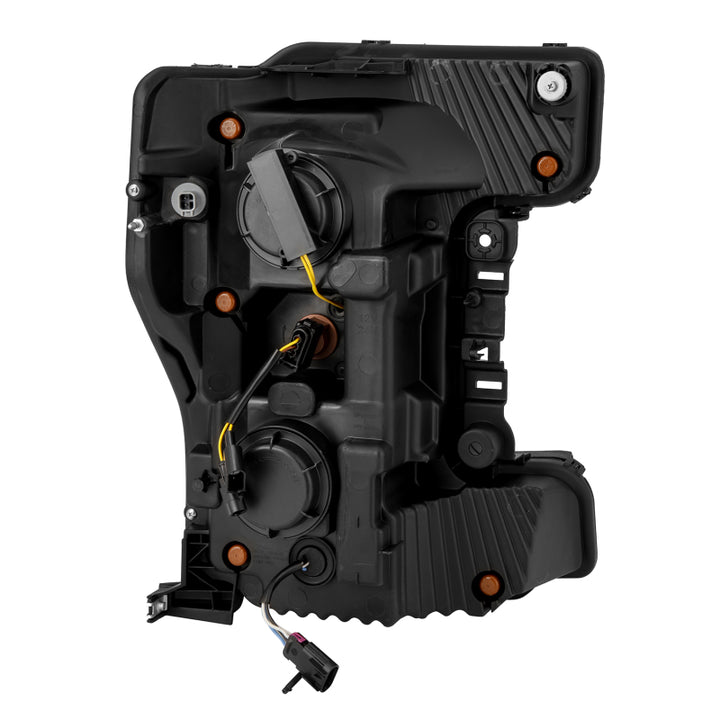 AlphaRex 17-19 Ford F-250/350/450 SD NOVA-Series LED Proj Headlights Bk w/Actv Light SeqSig & SBDRL - Bull Strap