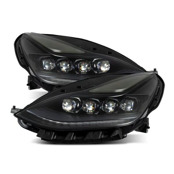 AlphaRex 17-22 Tesla Model 3/20-23 Model Y NOVA LED Proj Headlights Alpha-Blk w/Actv Lgt & Seq.Sig - Bull Strap