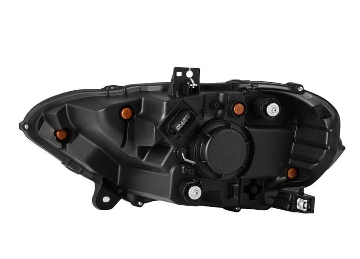 AlphaRex 18-20 Ford Mustang NOVA LED Proj Headlights Alpha-Black w/Activ Light/Seq Signal/Switch DRL - Bull Strap