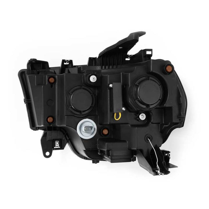 AlphaRex 19-21 Ram 2500 NOVA LED Proj Headlights Plank Style Alpha Blk w/Activ Light/Seq Signal/DRL - Bull Strap