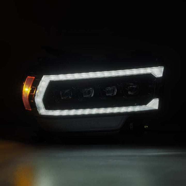 AlphaRex 19-21 Ram 2500 NOVA LED Proj Headlights Plank Style Alpha Blk w/Activ Light/Seq Signal/DRL - Bull Strap