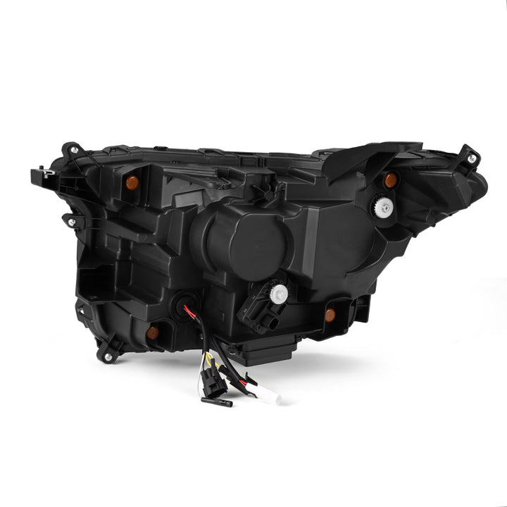 AlphaRex 2023+ Toyota Tacoma NOVA-Series LED Proj Headlights Black w/Actv Light & Seq. Sig + DRL - Bull Strap