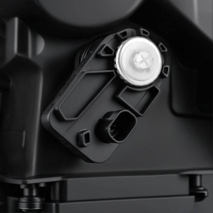 AlphaRex 2023+ Toyota Tacoma NOVA-Series LED Proj Headlights Black w/Actv Light & Seq. Sig + DRL - Bull Strap