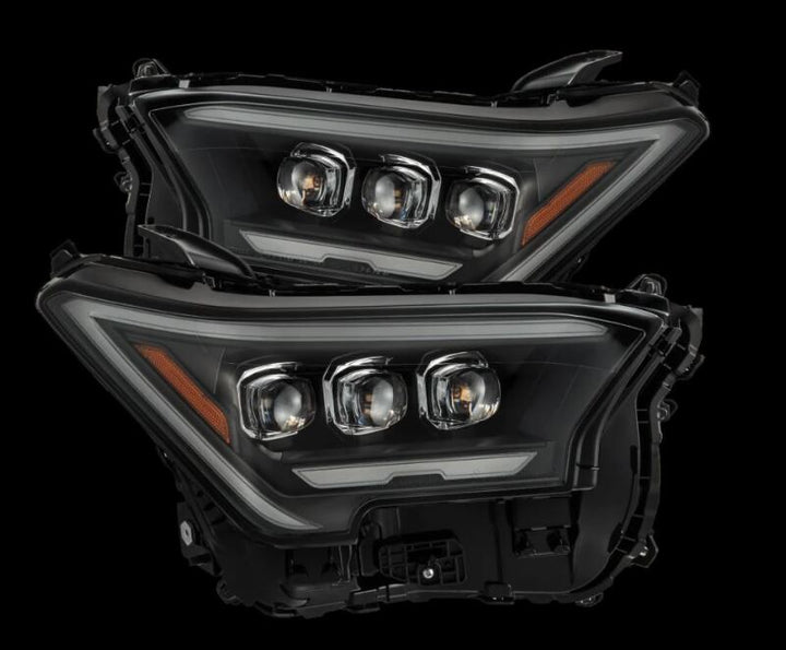 AlphaRex 2024 Toyota Tacoma NOVA-Series Projector Headlights (Pair) - Black w/Activation Light - Bull Strap