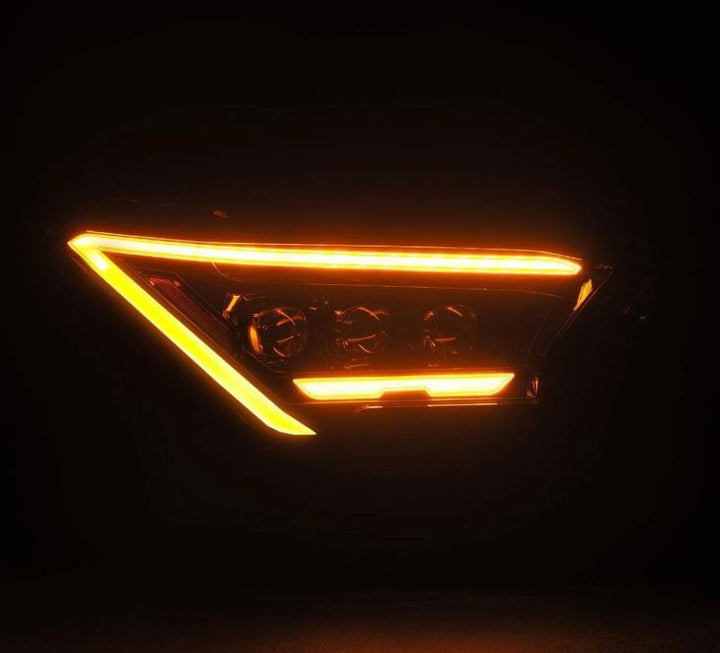 AlphaRex 2024 Toyota Tacoma NOVA-Series Projector Headlights (Pair) - Black w/Activation Light - Bull Strap