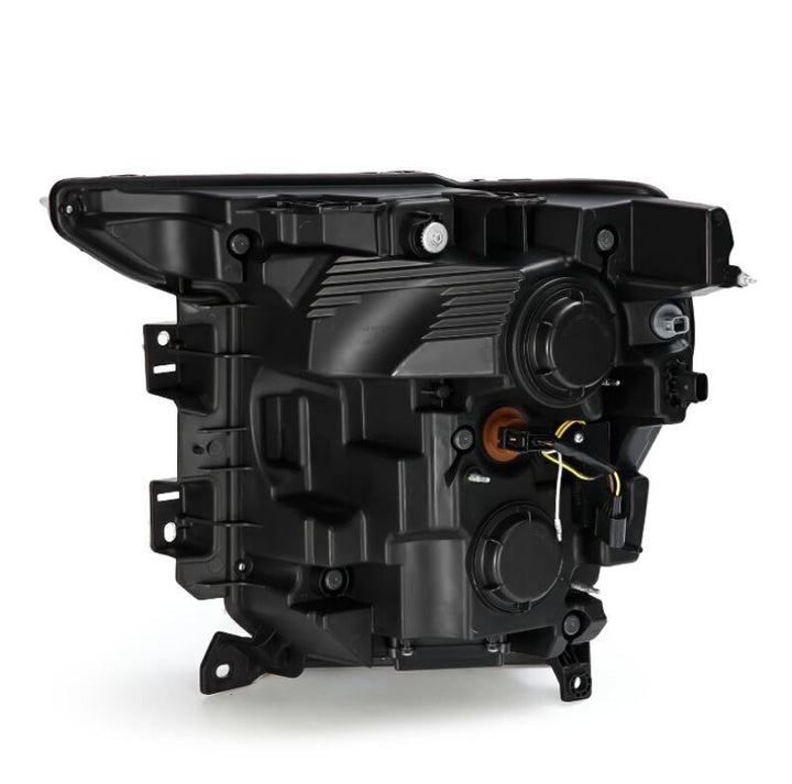 AlphaRex 21-22 Ford F150 Luxx-Series Projector Headlights Alpha-Black w/Activ Light/Seq Signal - Bull Strap