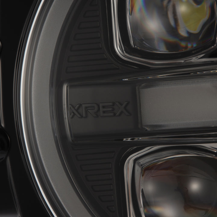 AlphaRex 21-23 Ford Bronco NOVA LED Projector Headlights Black - Bull Strap