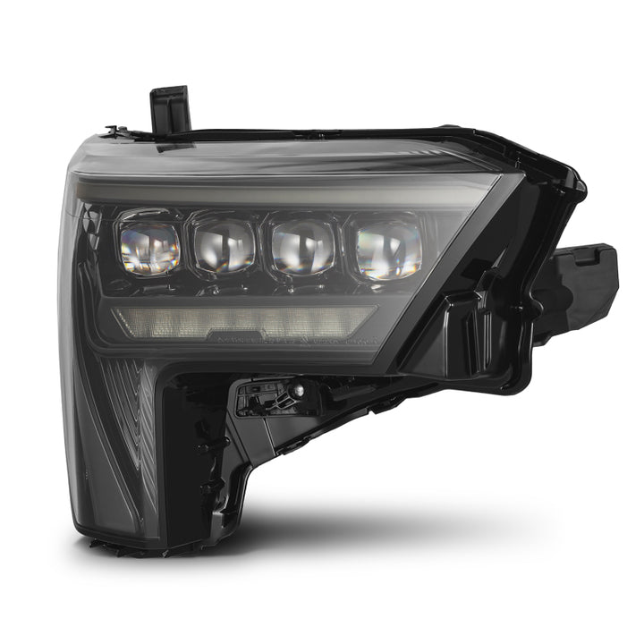 AlphaRex 22-23 Toyota Tundra NOVA-Series Headlights Alpha-Blk w/White DRL - Req 810029 OR 810030 - Bull Strap