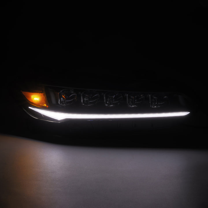 AlphaRex 22-25 Honda Civic NOVA LED Headlights - Black - Bull Strap