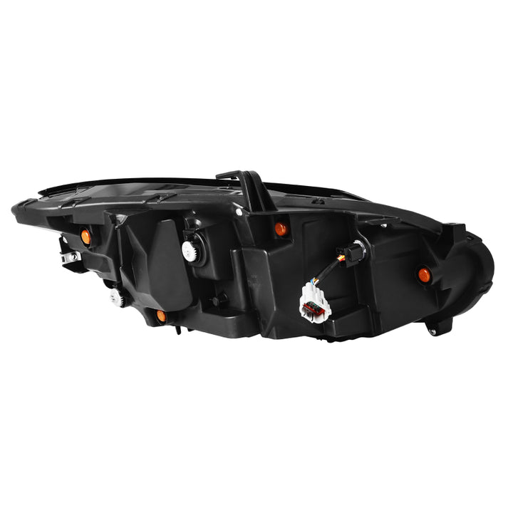 AlphaRex 23-24 Nissan Z NOVA-Series LED Projector Headlights Alpha-Blk w/Activation Light & Seq.Sig - Bull Strap