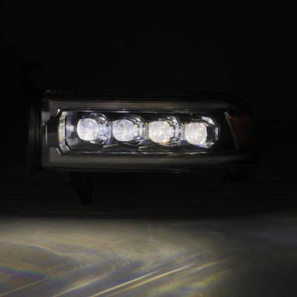 AlphaRex 94-01 RAM 1500 NOVA LED Proj Headlights Blk w/Activ Light/Seq Signal/SB DRL - Bull Strap