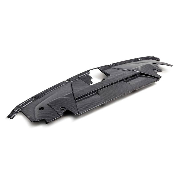 Anderson Composites 2024+ Ford Mustang Carbon Fiber Radiator Cover - Bull Strap