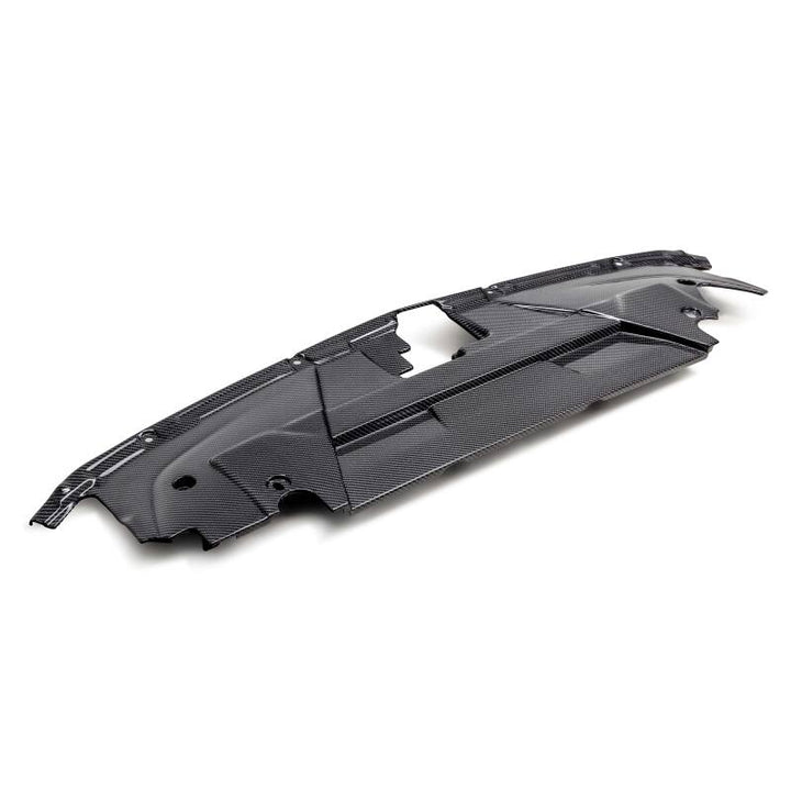 Anderson Composites 2024+ Ford Mustang Carbon Fiber Radiator Cover - Bull Strap