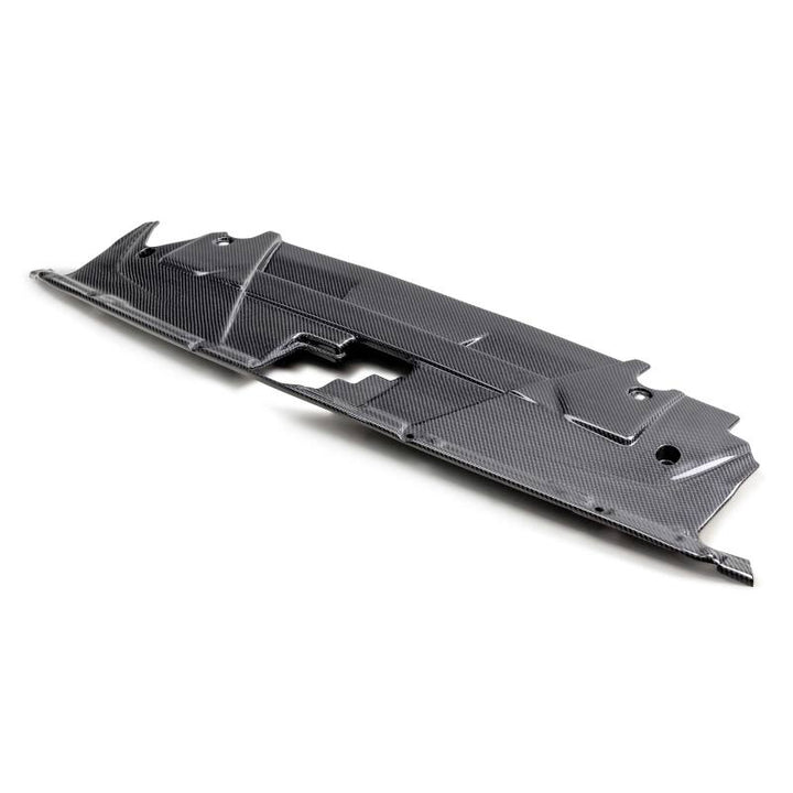 Anderson Composites 2024+ Ford Mustang Carbon Fiber Radiator Cover - Bull Strap