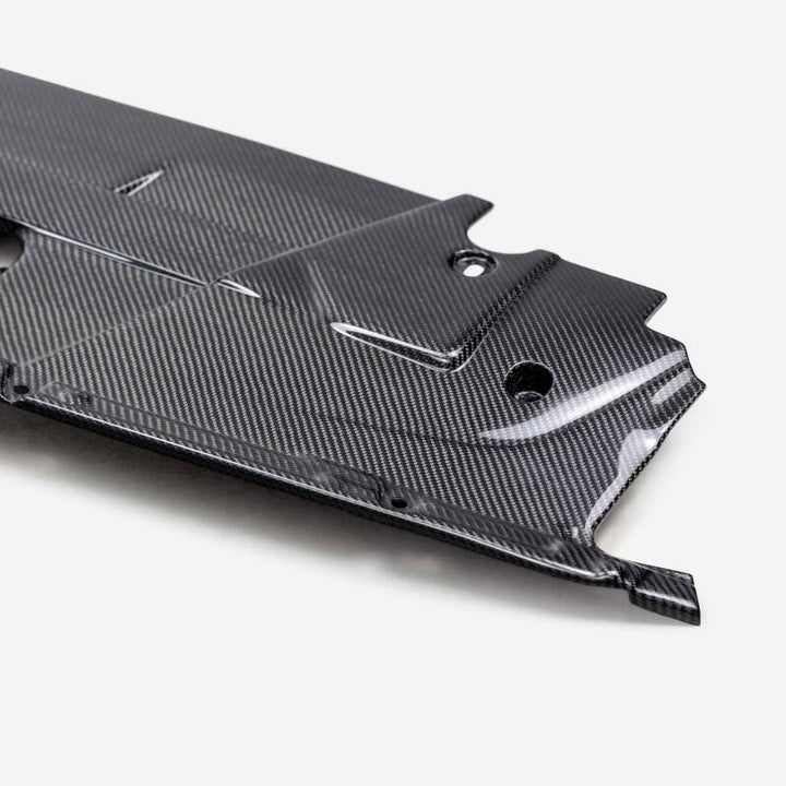 Anderson Composites 2024+ Ford Mustang Carbon Fiber Radiator Cover - Bull Strap