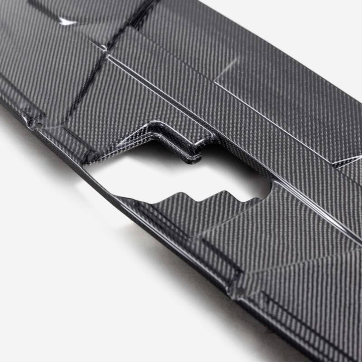 Anderson Composites 2024+ Ford Mustang Carbon Fiber Radiator Cover - Bull Strap