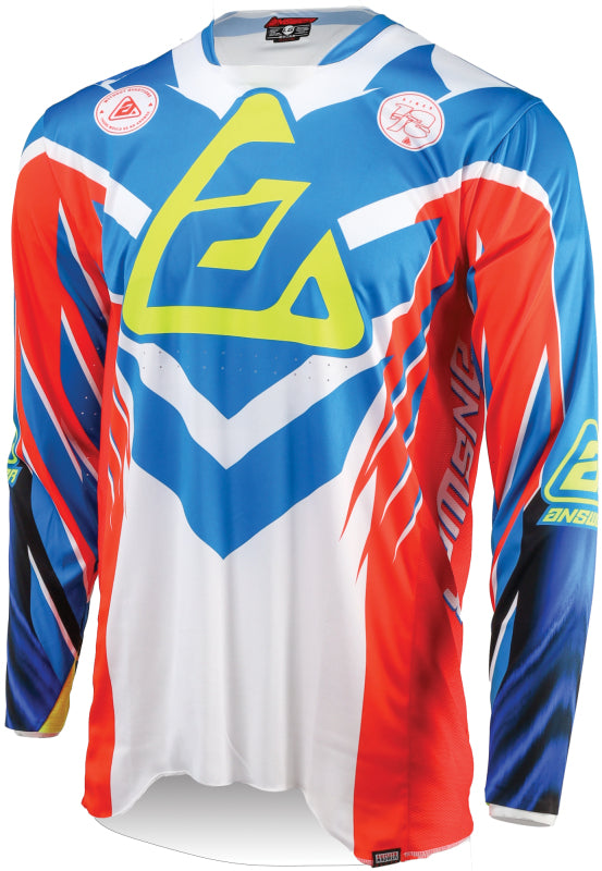 Answer 25 Elite Xotic Jersey Red/White/Blue Youth - Large - Bull Strap