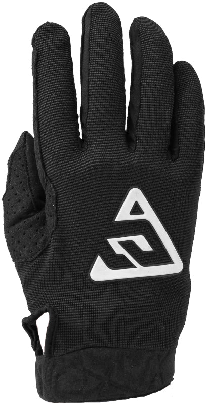 Answer 25 Peak Gloves Black/White - XL - Bull Strap