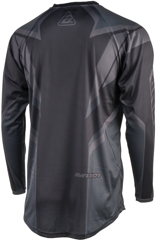 Answer 25 Syncron Envenom Jersey Black/Grey Youth - Small - Bull Strap