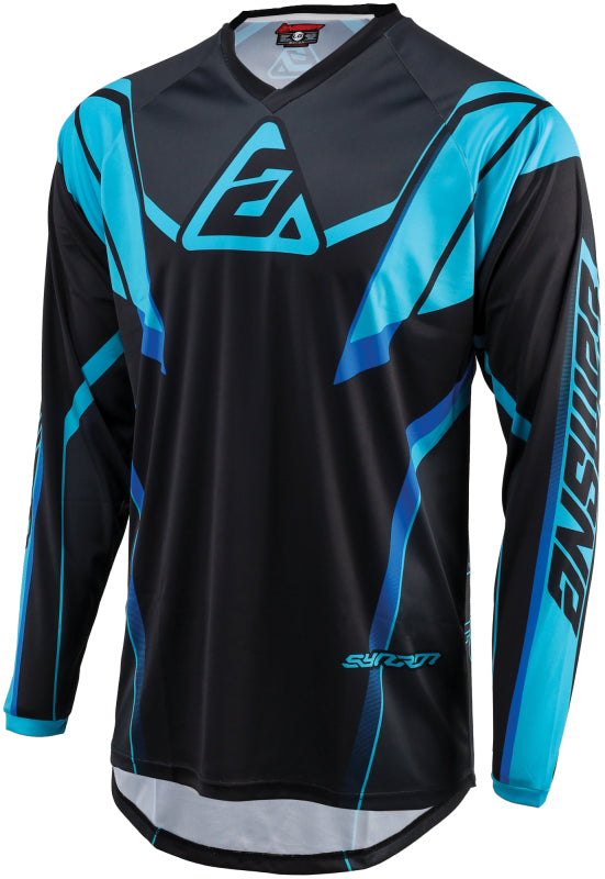 Answer 25 Syncron Envenom Jersey Blue/Black Youth - Large - Bull Strap
