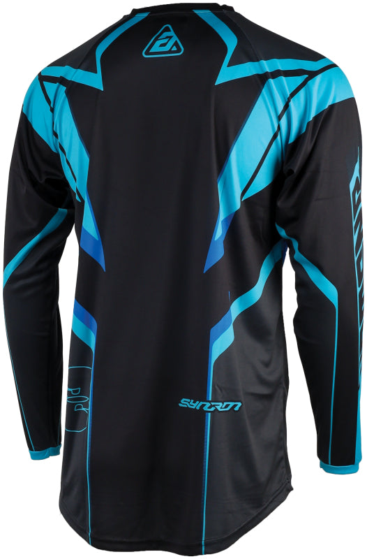 Answer 25 Syncron Envenom Jersey Blue/Black Youth - Small - Bull Strap