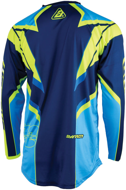 Answer 25 Syncron Envenom Jersey Blue/Hyper Acid - 2XL - Bull Strap