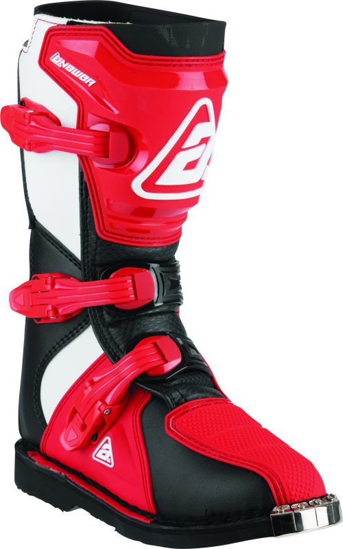 Answer AR1 Boot Black/Red Youth Size - 5 - Bull Strap