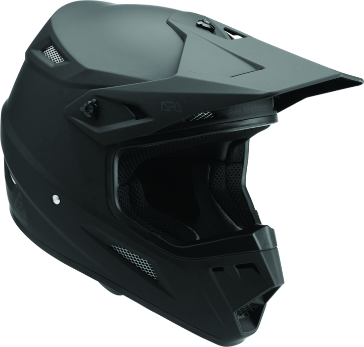 Answer AR1 Solid Helmet Matte Black - XS - Bull Strap