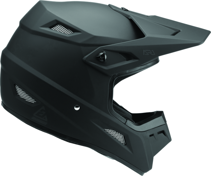 Answer AR1 Solid Helmet Matte Black - XS - Bull Strap