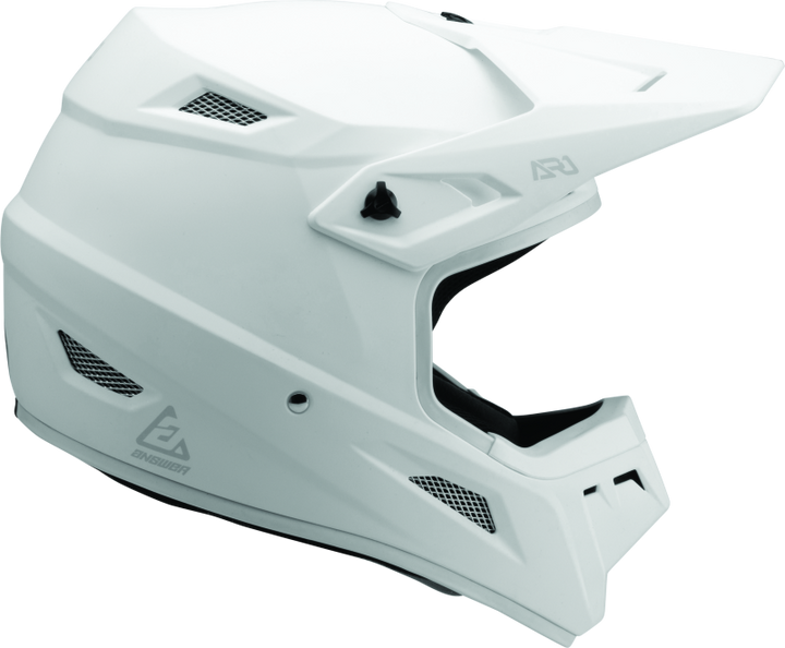 Answer AR1 Solid Helmet White - XS - Bull Strap