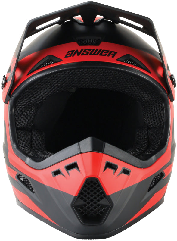 Answer AR1 Sweep Helmet Black/Red - Large - Bull Strap