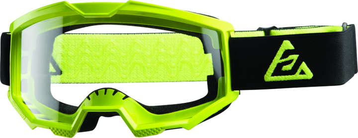Answer Apex 1 Goggles Black/Hyper Acid - Adult - Bull Strap