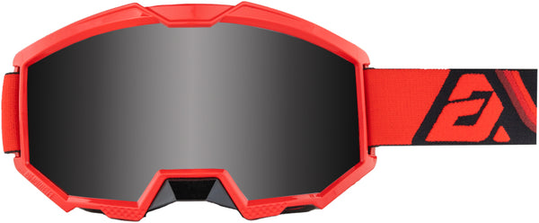 Answer Apex 3 Goggles Red/Black - Adult - Bull Strap