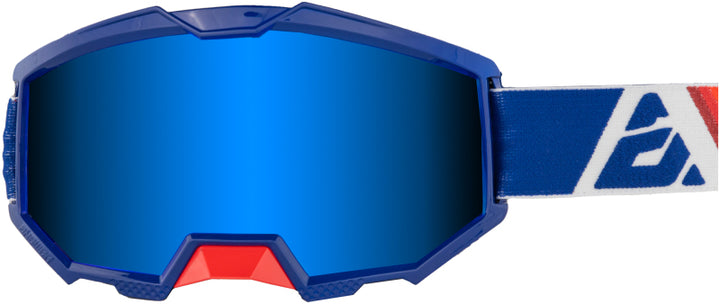 Answer Apex 3 Goggles Red/White/Blue - Adult - Bull Strap
