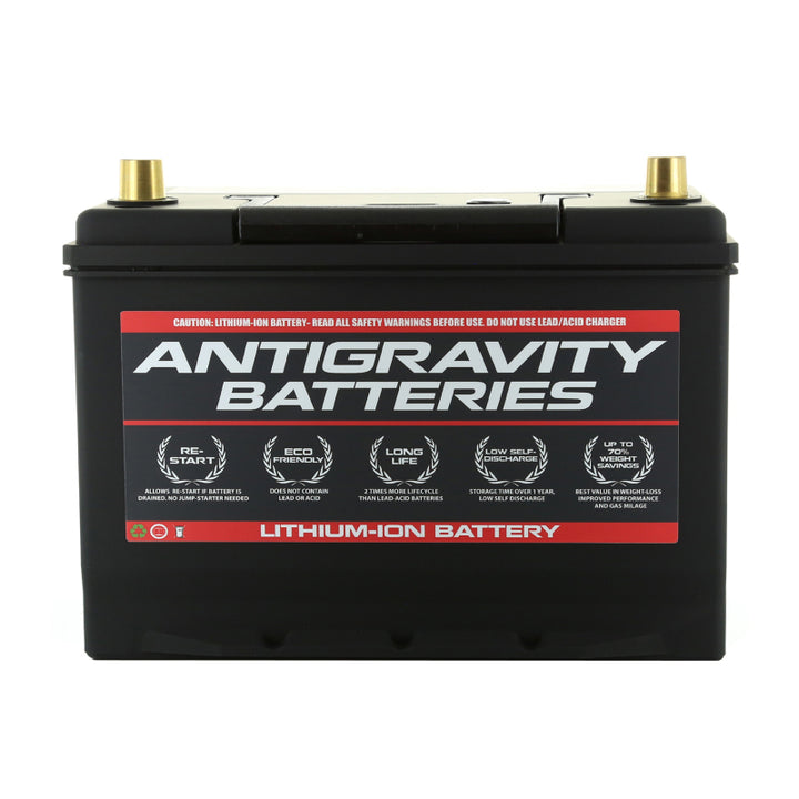 Antigravity Group 27 Lithium Car Battery w/Re-Start - Bull Strap