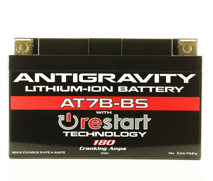 Antigravity YT7B-BS Lithium Battery w/Re-Start - Bull Strap