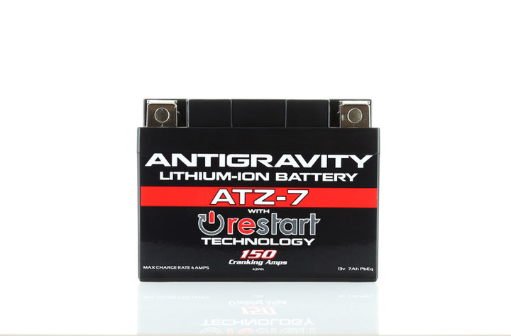 Antigravity YTZ7 Lithium Battery w/Re-Start - Bull Strap