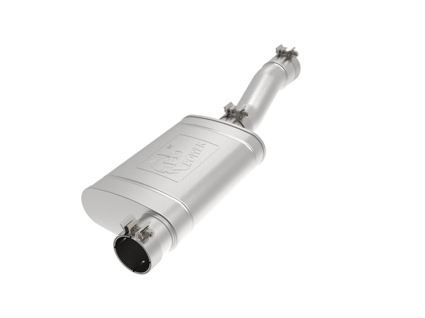 aFe Apollo GT Series 409 Stainless Steel Muffler Upgrade Pipe GM Silverado/Sierra 1500 19-20 V8-5.3L - Bull Strap