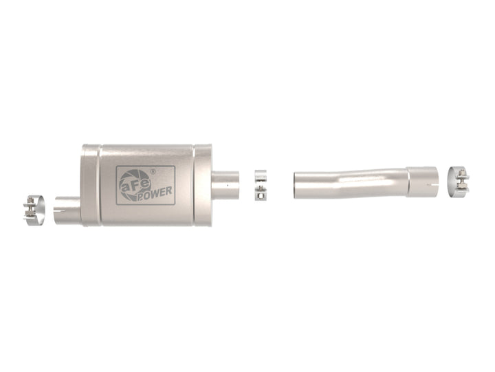aFe Apollo GT Series 409 Stainless Steel Muffler Upgrade Pipe GM Silverado/Sierra 1500 19-20 V8-5.3L - Bull Strap