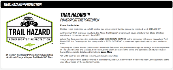 Atturo Trail Blade X/T SxS Tire - 30X11R14 77N - Bull Strap