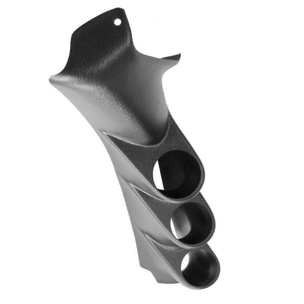 Autometer 01-04 Ford Mustang Convertible 52mm Black Triple Pillar Pod - Bull Strap