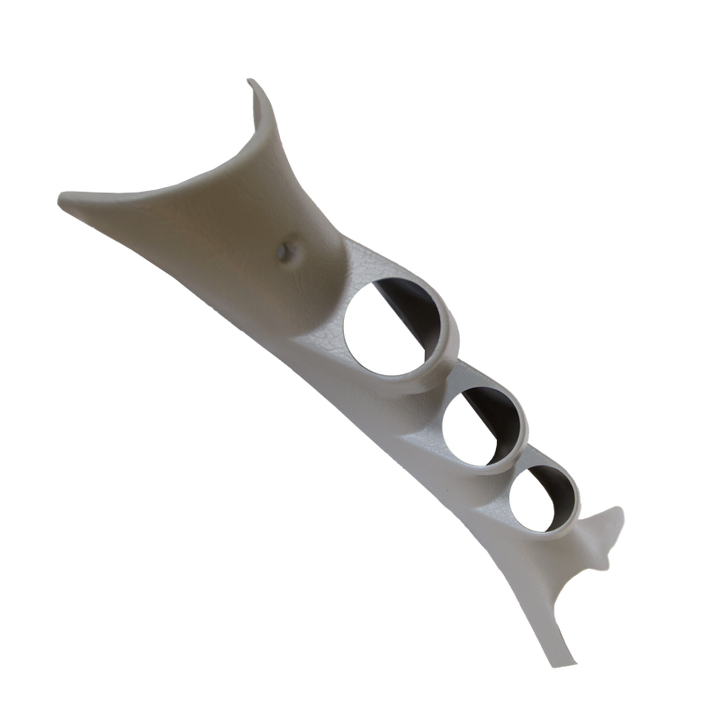 Autometer 03-08 Dodge Ram / 02 Dodge 1500 Triple 52mm Pillar Pod Taupe - Bull Strap