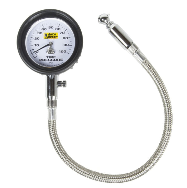Autometer 100 PSI Tire Pressure Gauge - Bull Strap