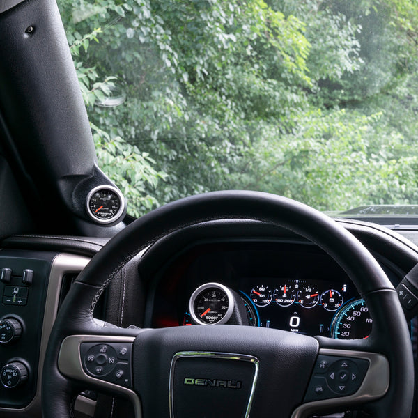 Autometer 15+ GMC Sierra / Chevy Silverado HD Single Steering Column 2 1/6inch Gauge Mount - Bull Strap