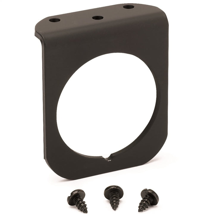 Autometer 2-1/16in Black 1-Hole Gauge Panel - Bull Strap